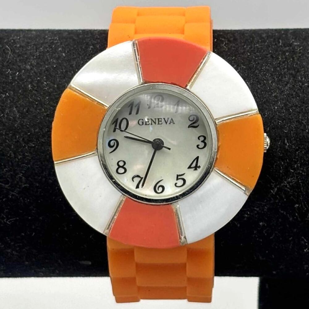 Orange Geneva Men's Watch